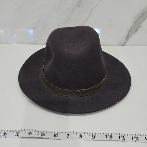 Janessa Leone Plum fedora wool hat main image 7